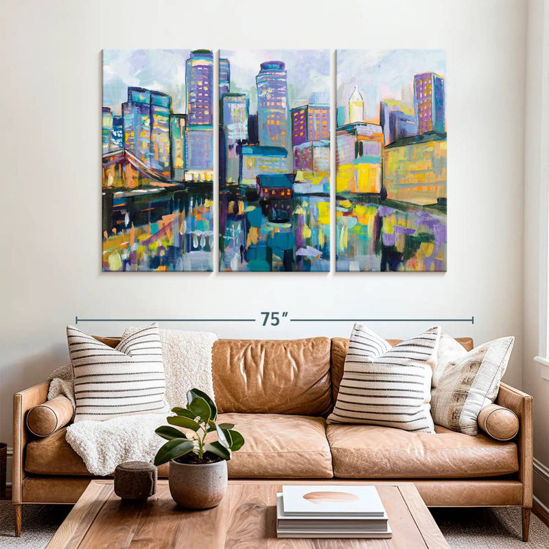 Sireci Boston Harbor, 42" H x 65" W