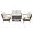 Nayellie 4 - Person Outdoor Seating Group with Cushions-111668728