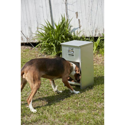 Mangeoire automatique en acier pour chien Pet Lodge Chow Hound, capacité de 25 livres