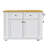 48Inch Kitchen Island With 2 Bar Stools-1801949024