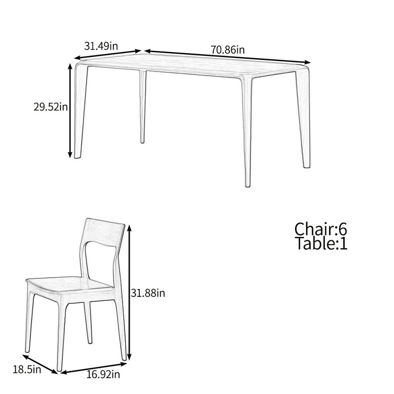 Elegant and practical table set
