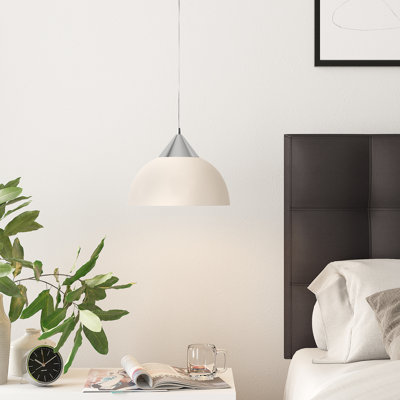 Luminaire suspendu en forme de dôme à 1 lumière Milosz