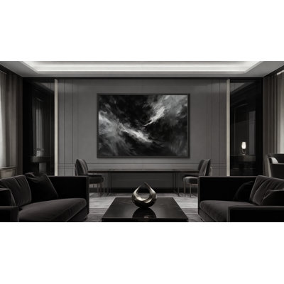 Art mural encadré "Eclipse of Quiet" par Kasian Art Studio - cadre blanc