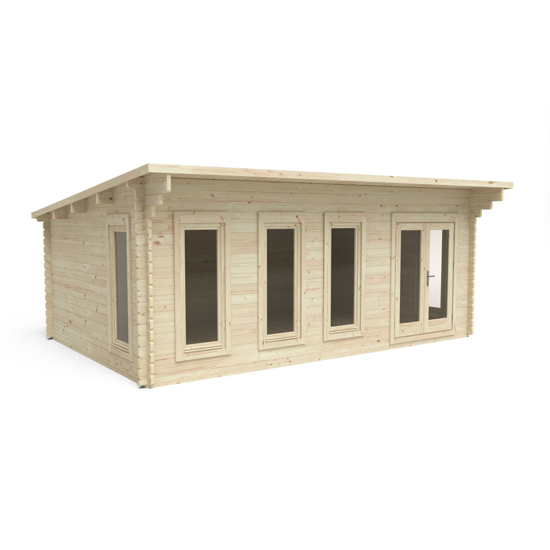 Wolverley 20 x 15 Ft. Tongue & Groove Log Cabin
