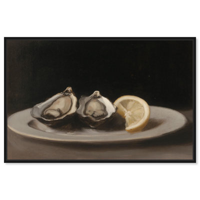 «Manet's Oysters Canvas Farmhouse Wall Art» par Art Remedy