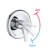 Drill-Free Slide Bar Combo Rain Showerhead 7-Setting Hand, Dual Shower Head Spa System (Rough-In Valve Included)-118534800