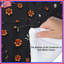 Édredon floral orange avec literie moderne-123095223