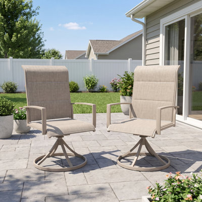Chaise de patio rembourrée 360 °