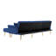 Canapé-lit modulaire réversible luxueux avec repose-pieds mobile et garniture élégante pour le confort du salon-856658350