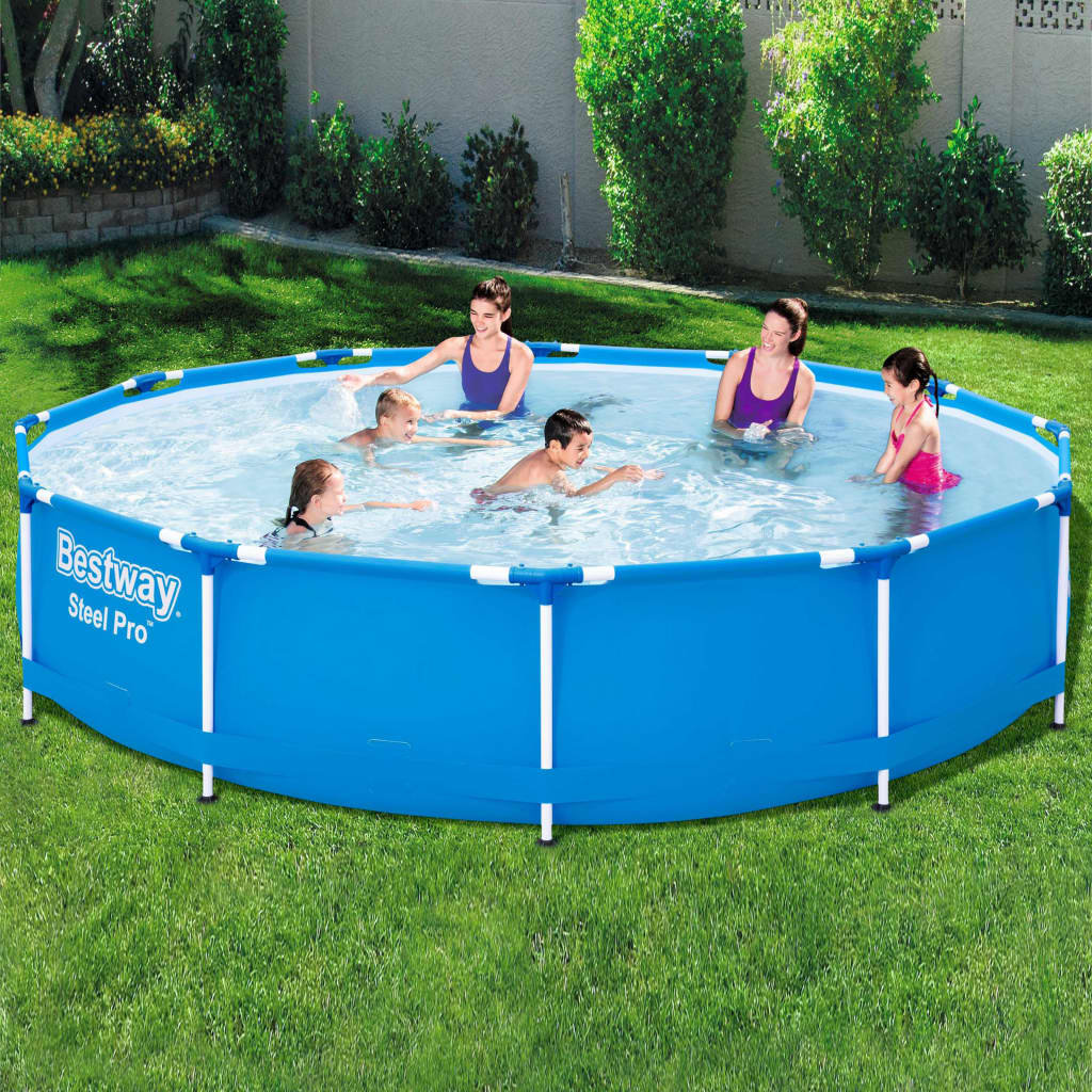 vidaXL Bestway Swimming Pool Steel Pro Frame 366x76 cm | Wayfair.co.uk