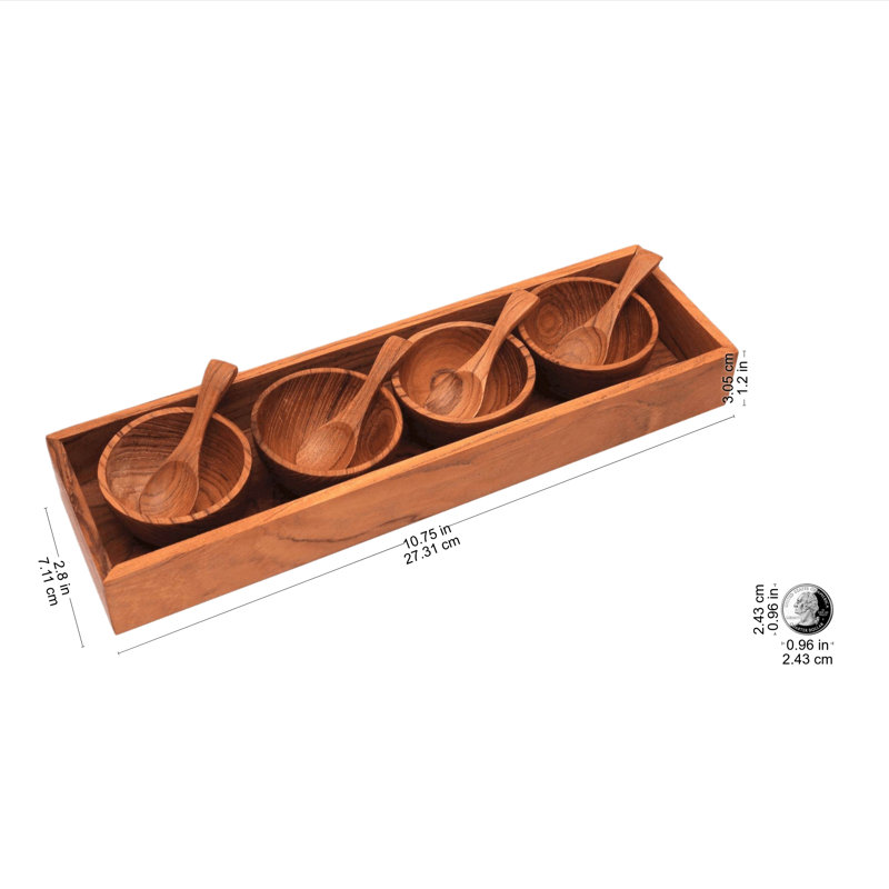 Ensemble de 9 plats à condiments Tomah