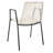 Jakob 18'' H Leather Upholstered Metal Armchair