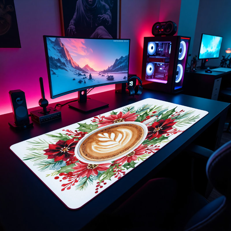 Polyester Desk Pad, 14.4x12.1