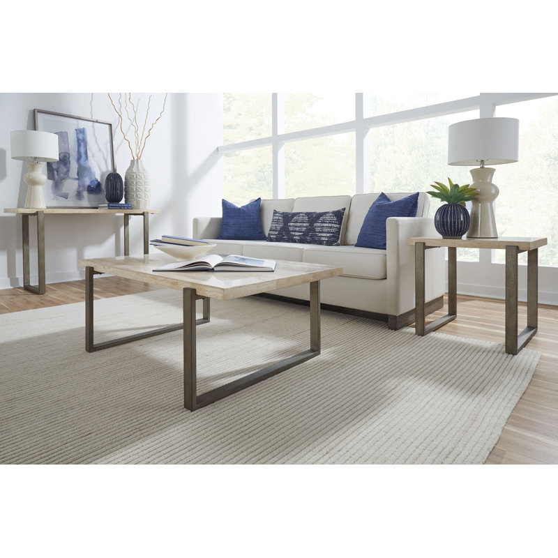 Clairmont 54'' Stone Top Console Table