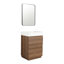 Meuble-lavabo moderne avec lavabo simple encastré et 2 tiroirs-325341461