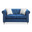 Causeuse chic à deux places bleu marine-1847327229