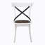 Ensemble de 2 chaises de salle à manger de style rustique moderne avec design rétro en X
