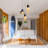 3 -light Dimmable Irregular Glass Chandelier
