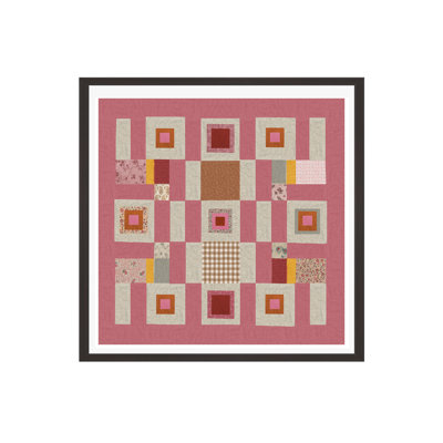 " Pink Cottage Quilt "