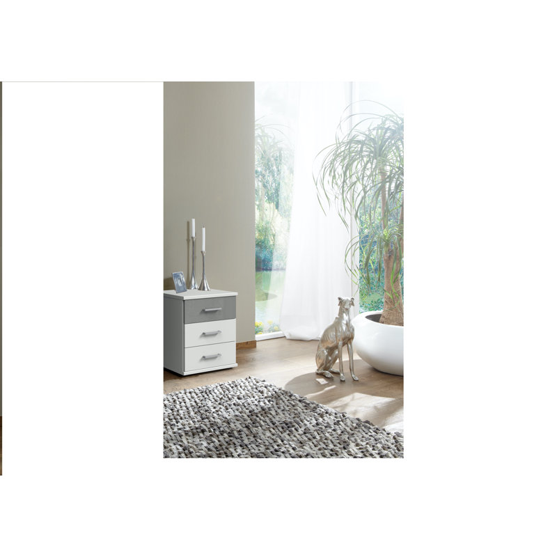 Arango 46cm W Manufactured Wood Bedside Table
