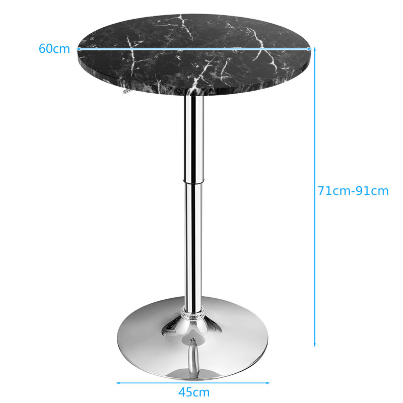 McKaylah Round Metal Base Dining Table
