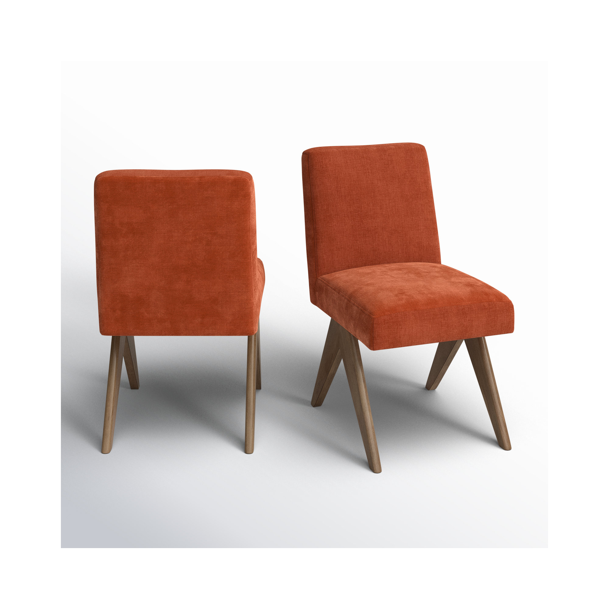 Brittnie Mid Century Modern Dining Chair, Terra Performance