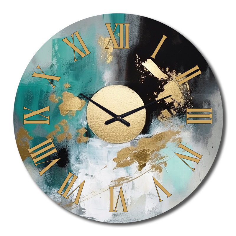 Pleine horloge murale abstraite IV, Très grand