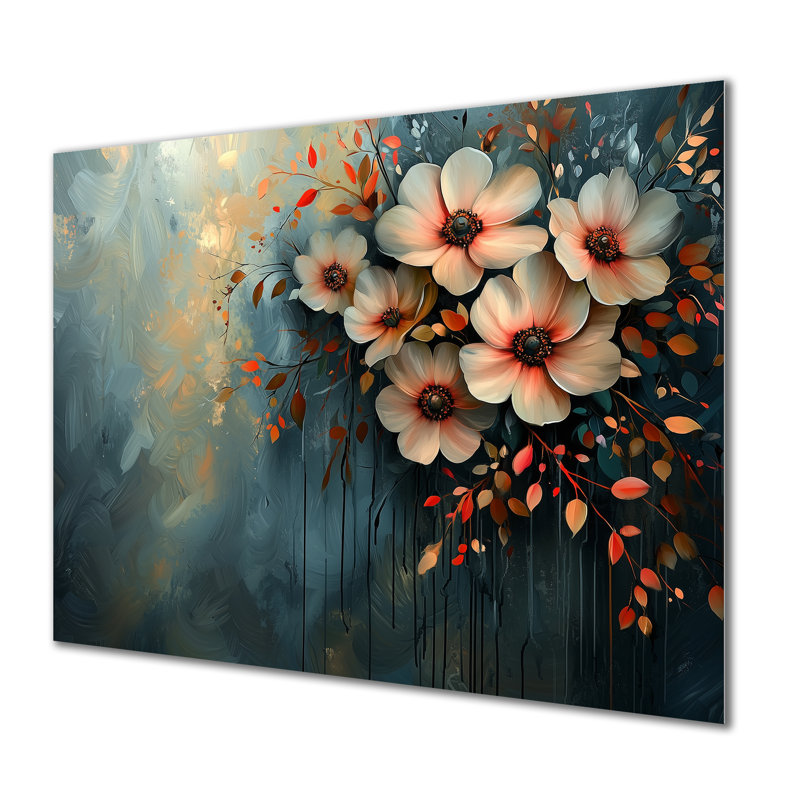 «Garden Dahlia Effect At Night II» - Dahlia, H 12 po x l 20 po