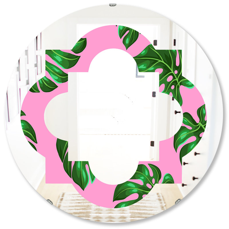 Miroir mural sans cadre Palm Leaves III, 31,5 po x 31,5 po