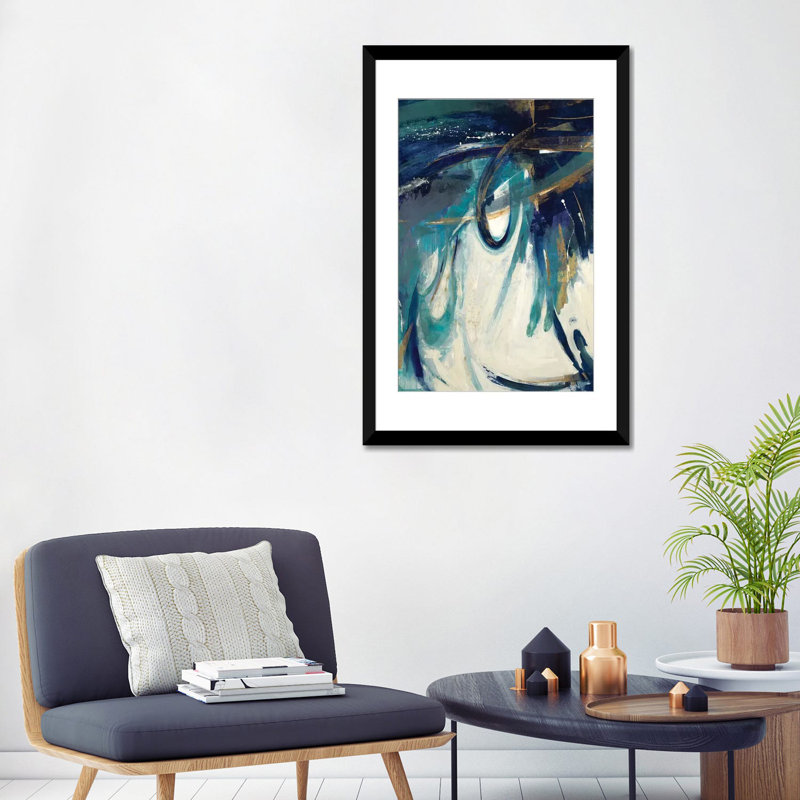 «Broad Strokes» par Liz Jardine, reproduction sur toile tendue sur châssis, H 26 po x l 18 po x P 1,5 po