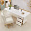 Bureau de luxe en pierre frittée clair-357721568