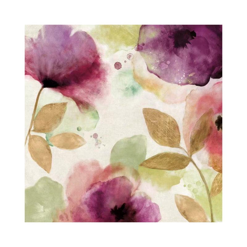 Watercolour Florals II by Aimee Wilson - Wrapped Canvas Print, 30.48 cm H x 30.48 cm W