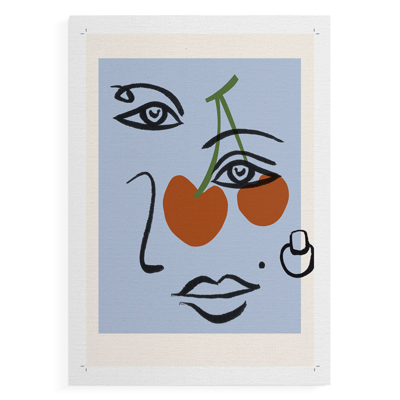 Cherry Baby II - Impression sur toile seulement - NON CADRE, H 18 po x l 12 po