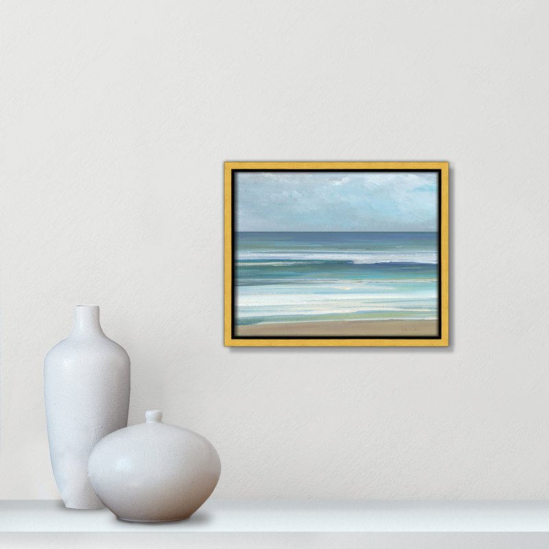 «Gentle Waves I» par Sally Swatland, H 9,5 po x l 11,5 po, Doré