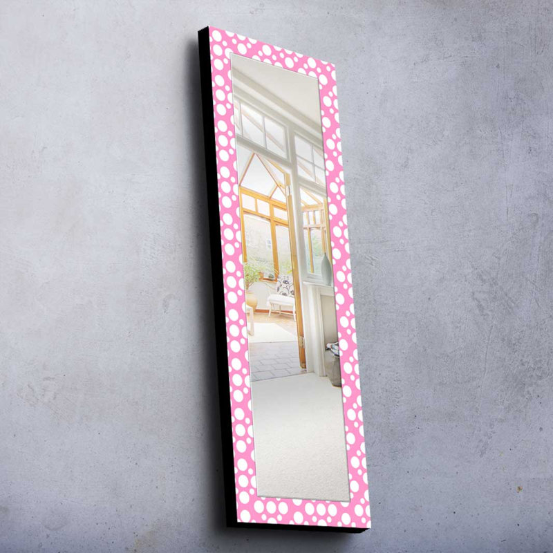 Élégant miroir décoratif avec cadre 100% bois de pin, 15,7 po x 47,2 po | Miroir en verre véritable (épaisseur: 0,2 pouce) | Peinture sur tissu élégante | Idéal pour le salon, la chambre à coucher et le vestibule
