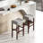 Upholstered Counter Stool with Solid Wood Frame-1151415210-1151415209