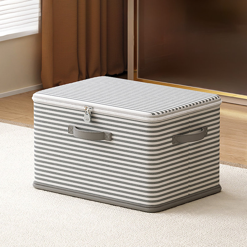  Blanket Storage Bins with Lids, Heavy Duty Clothes Storage Basket Containers, Closet Organizers and Storage for Clothing, Sweater, Comforter, Bedding