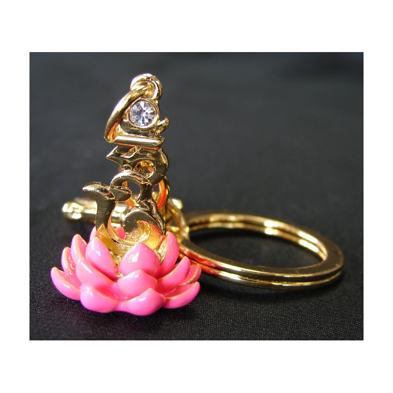 Porte-clés Talisman de Lotus Bejeweled