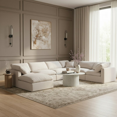 Canapé modulaire rembourré 7 pièces Hinami