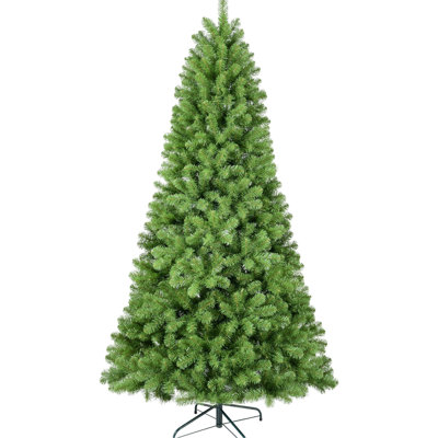 Arbre de Noël à charnière de 7 pieds avec 1064 pointes et fil mémoire, classique pour arbre de 7 pi