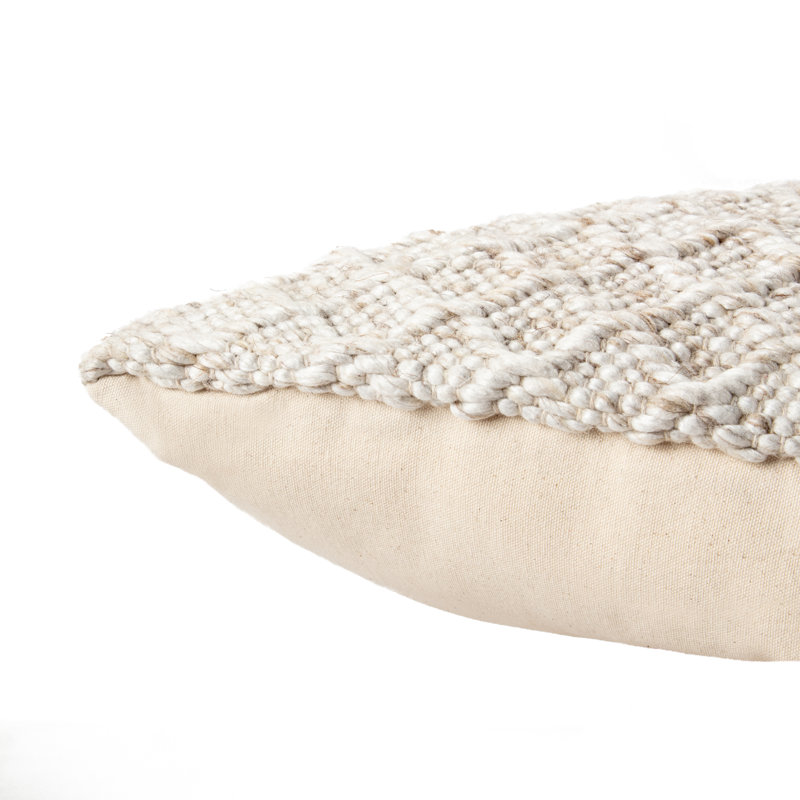 Housse de coussin Jaipur Living Essence, Crème