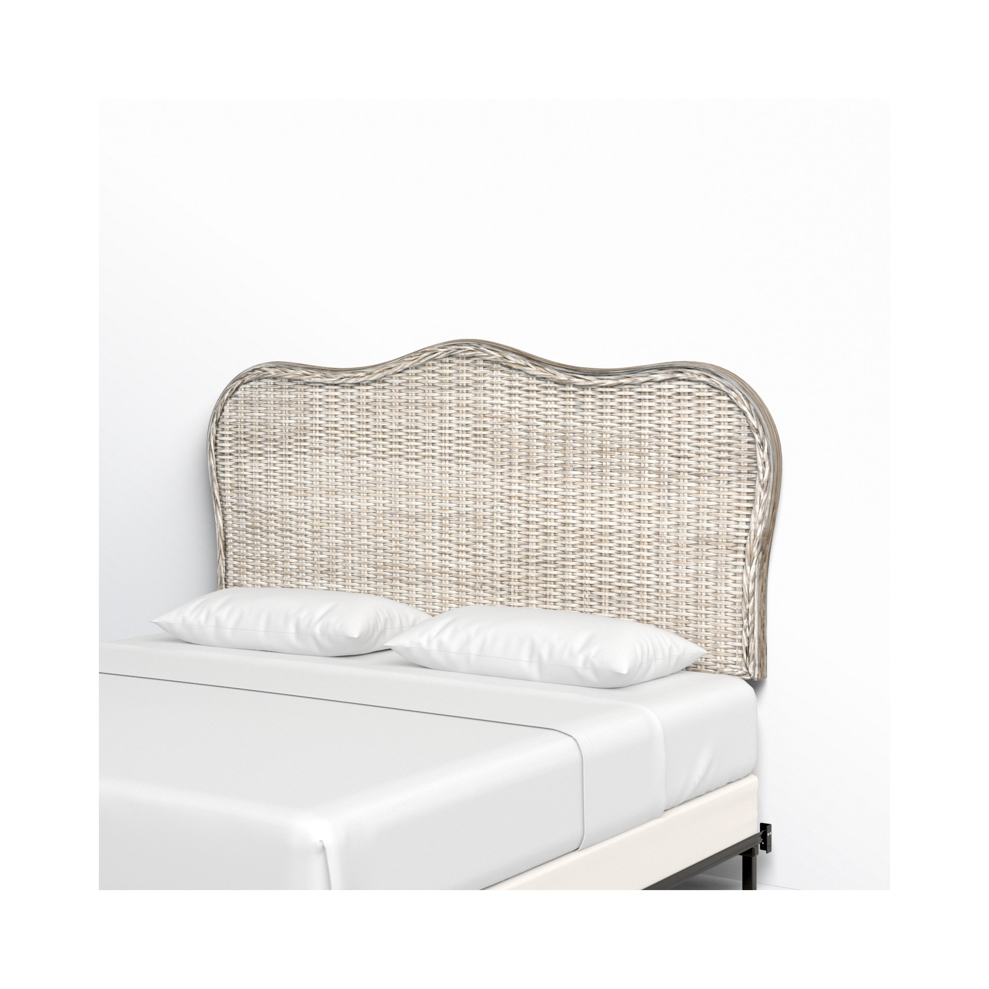 Litchford Headboard, King, White Washed