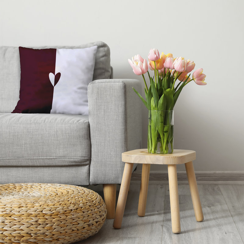 Reversible Throw Pillow, 26" H x 26" W, Square