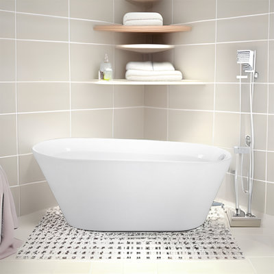 68.89'' x 29.92'' Soaking Acrylic Bathtub