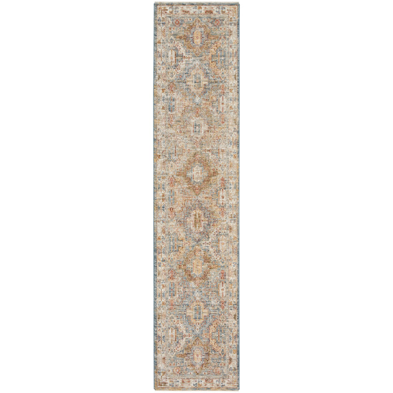 Geometric Indoor Rug, Rectangle 2'3" x 10'2"