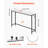 Marble Console Table Modern Narrow Long Console Table With Power Outlet