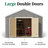Value Gable Outdoor Wood Storage Shed-103777831-8539091