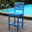 Tabourets de bar bleu marine pour le jardin extérieur, sièges pour 2 personnes de conception américaine, temps, séchage rapide, assemblage rapide, groupe de sièges, bleu, imperméable, entretien