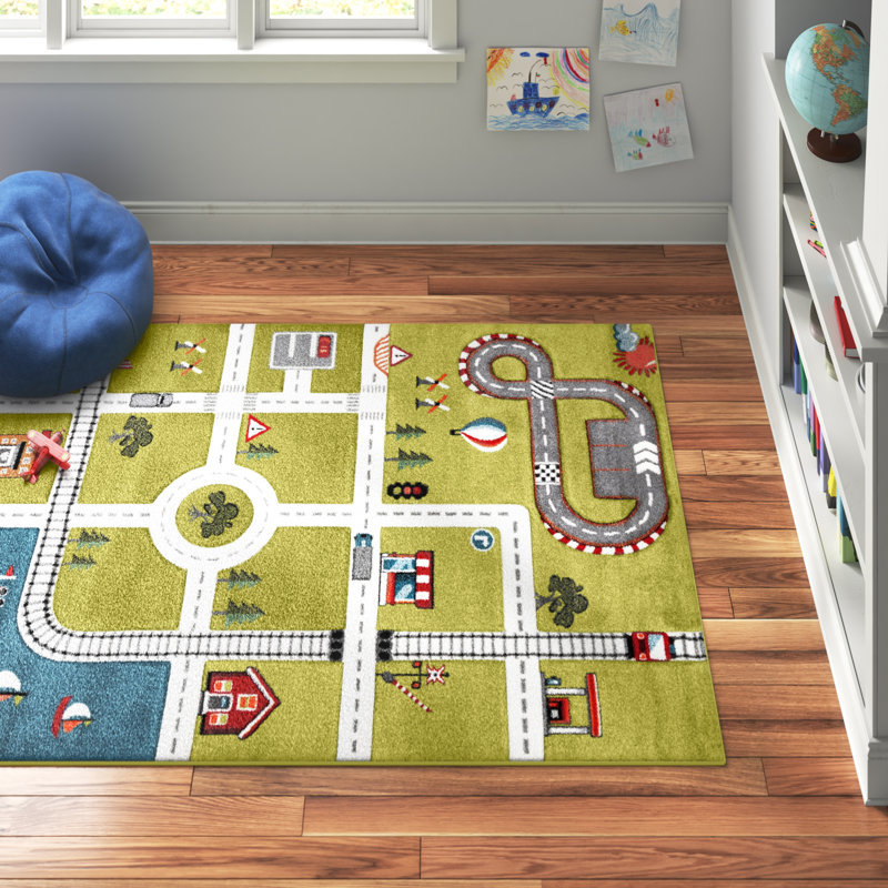 Gaven Polypropylene Rug, Rectangle 5'3" x 7'6"