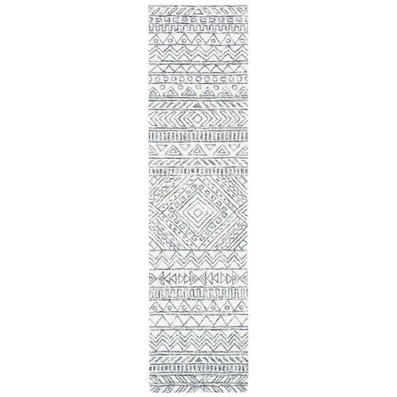 Wenzel Hand Tufted Wool Southwestern Rug, Runner 2'3" x 9'